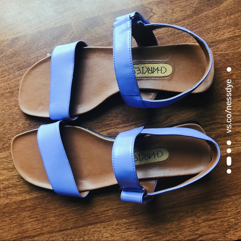 purple sandals